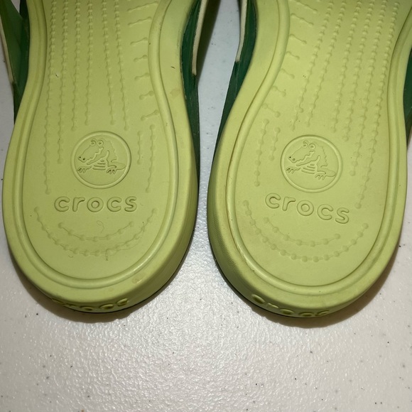 Crocs Flip Flop Sandals | Two Tone Green | Women’s 11 - Picture 4 of 13